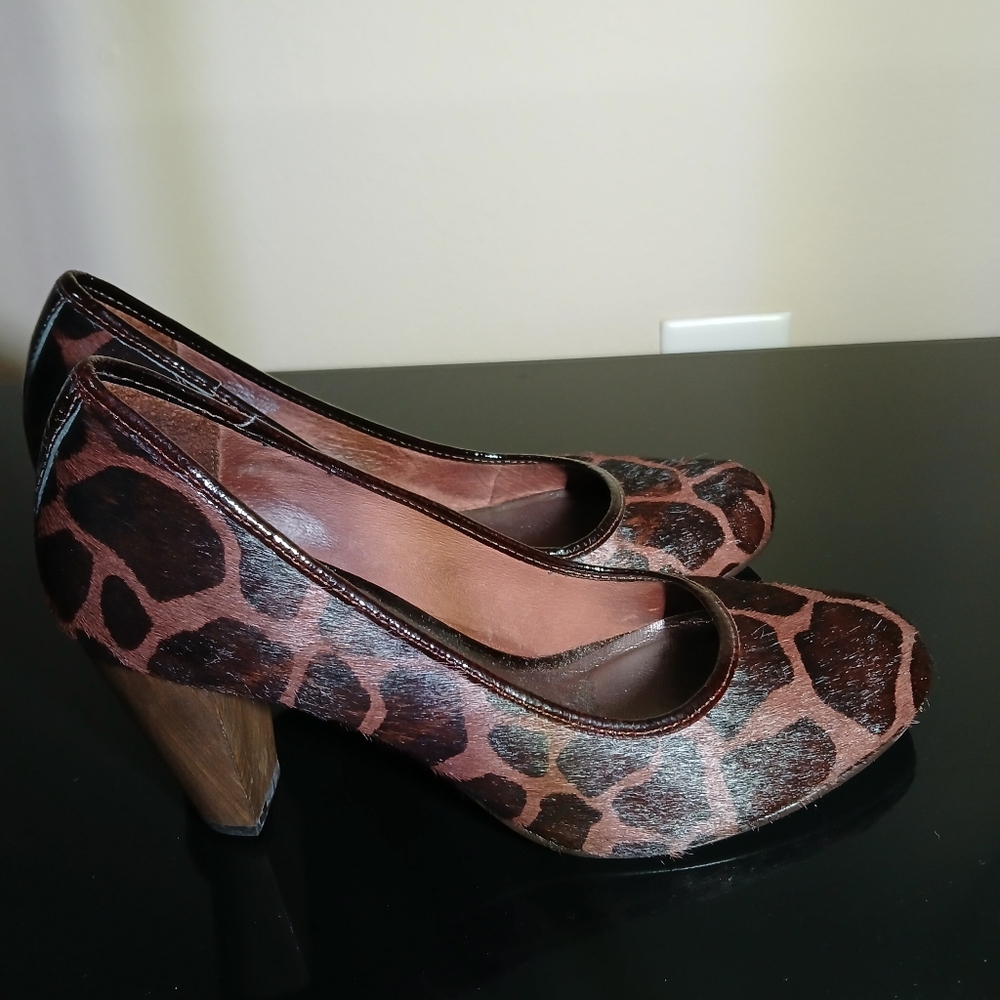 Brown Animal Print Women's Heels